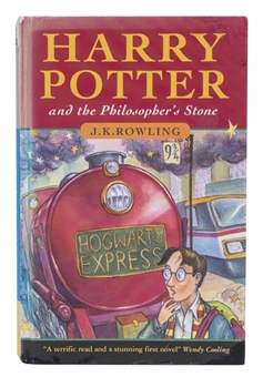 First Edition "Harry Potter and the Philosophers Stone" by J.K. Rowling Hard Cover Book 